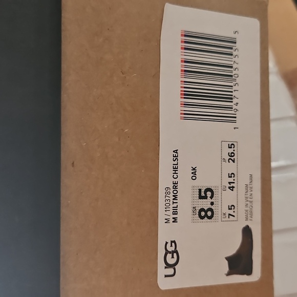 UGG Biltmore Chelsea Brown Leather Chukka Boots 8.5M - Picture 8 of 9